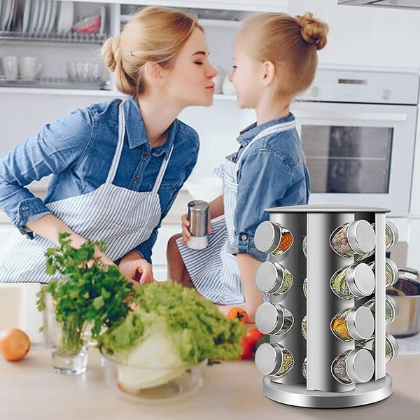 16-Jar Spice Storage                                                         وحدة تخزين توابل تحتوي على 16 عبوة